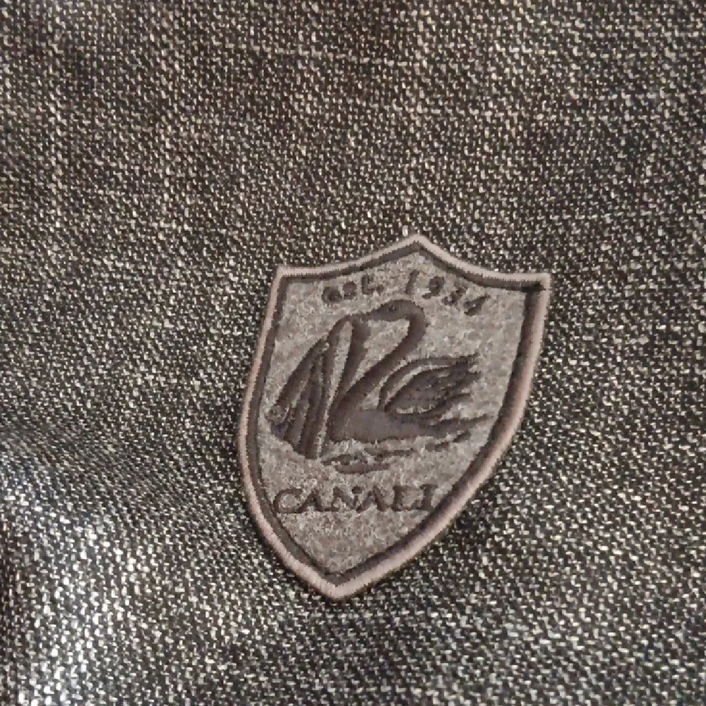 Canali Charcoal Fabric Small Backpack With Storage Bag